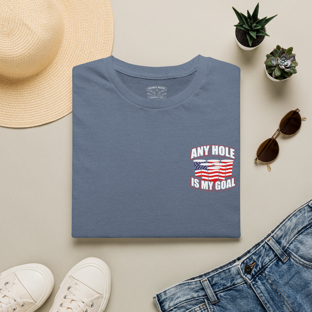Any Hole Is My Goal Beer Pong - Front & Back Design