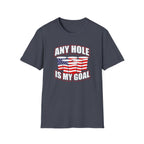 Any Hole Is My Goal Beer Pong American Flag