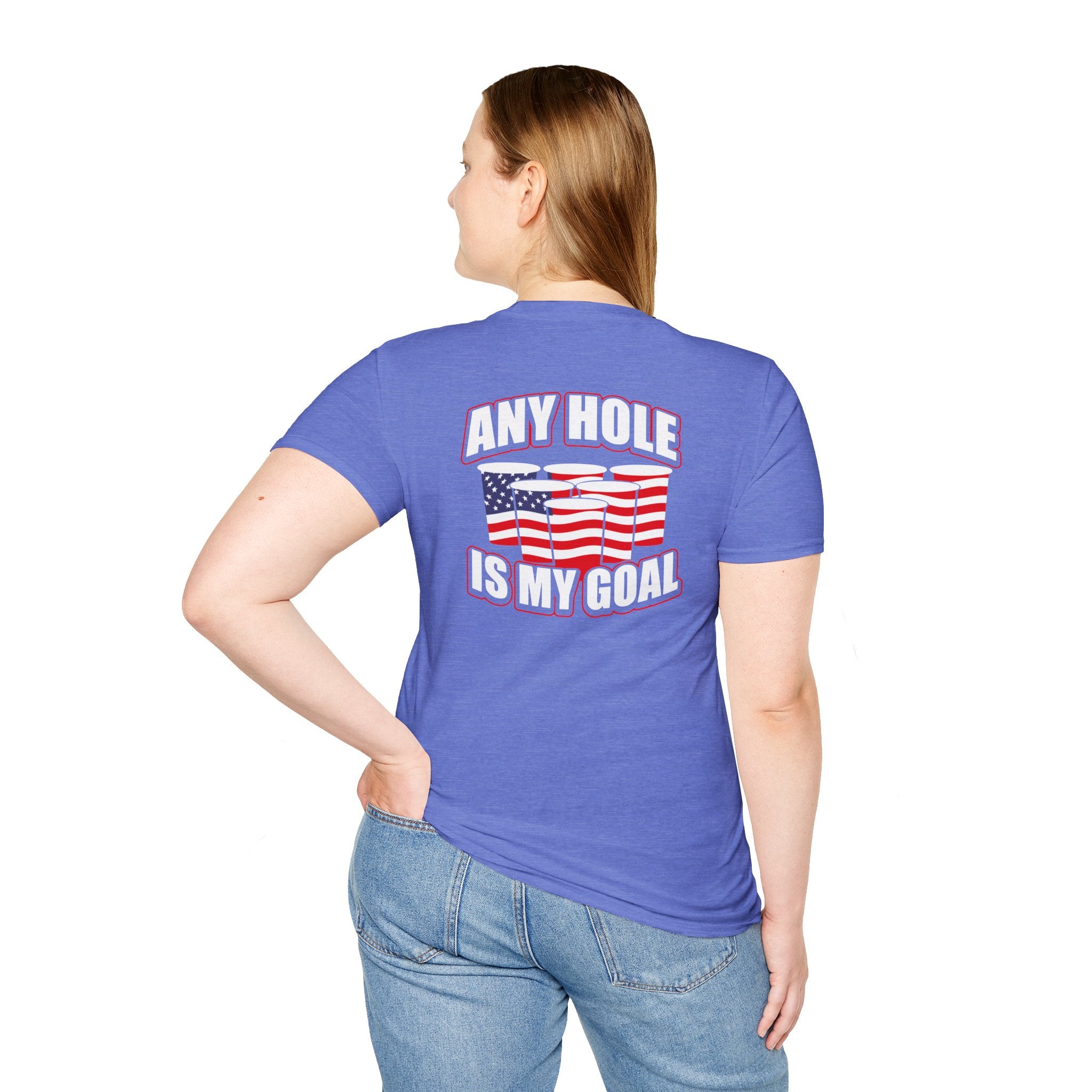 Any Hole Is My Goal Beer Pong - Front & Back Design