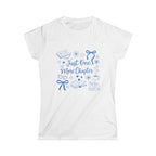 Book Lover's Softstyle Tee, Just One More Chapter Shirt, Reader Gift, Literary T-Shirt, Cozy Book Apparel, Reading Tee