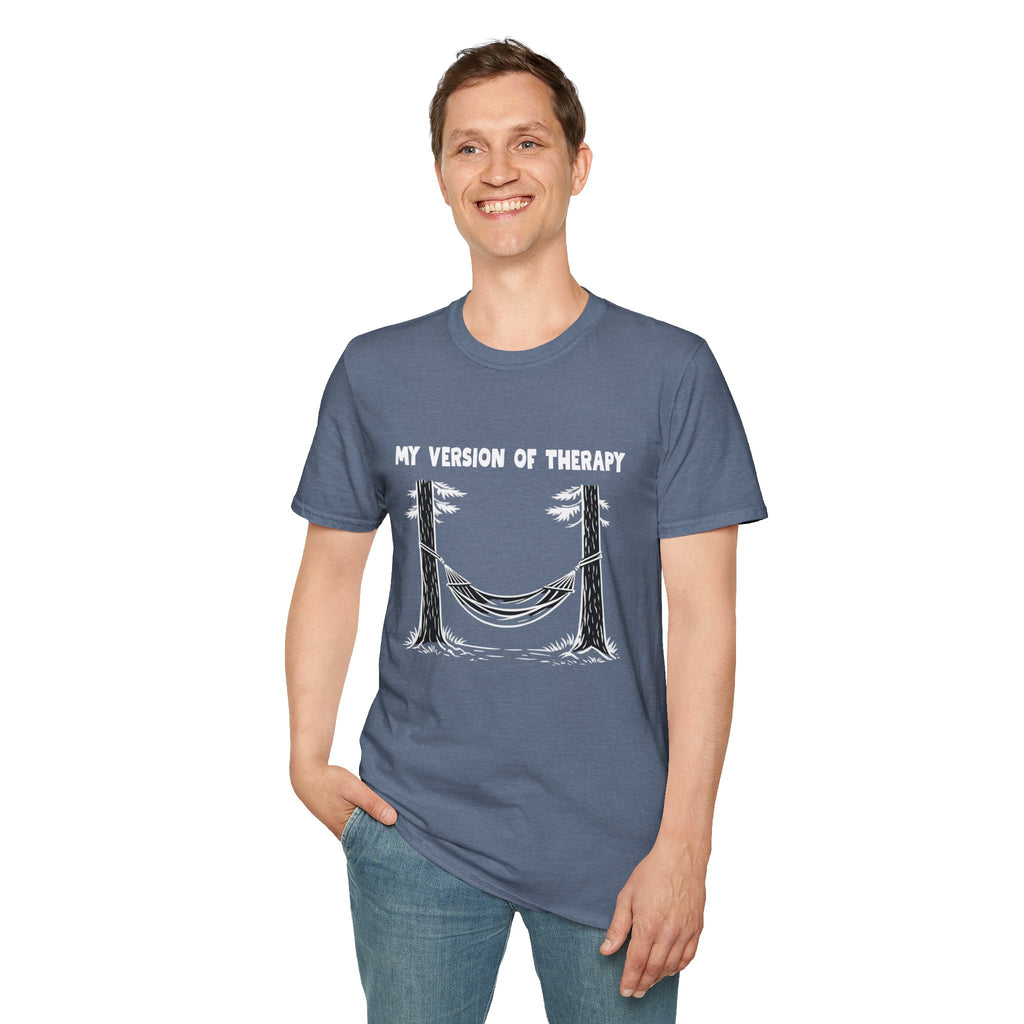 My Version of Therapy Hammock T-Shirt — Outdoor Camping Relaxation Tee
