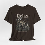 Relax Nothing Is Under Control Raccoon Campfire Fishing Shirt, Funny Vintage Camping T-Shirt, Sarcastic Outdoor Gift, Unisex Tee