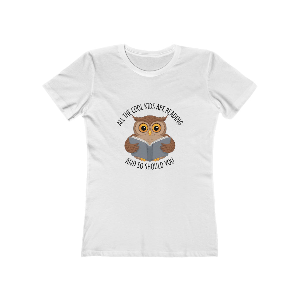 Cool Kids Reading Tee - Womens Slim Fit Bookish TShirt