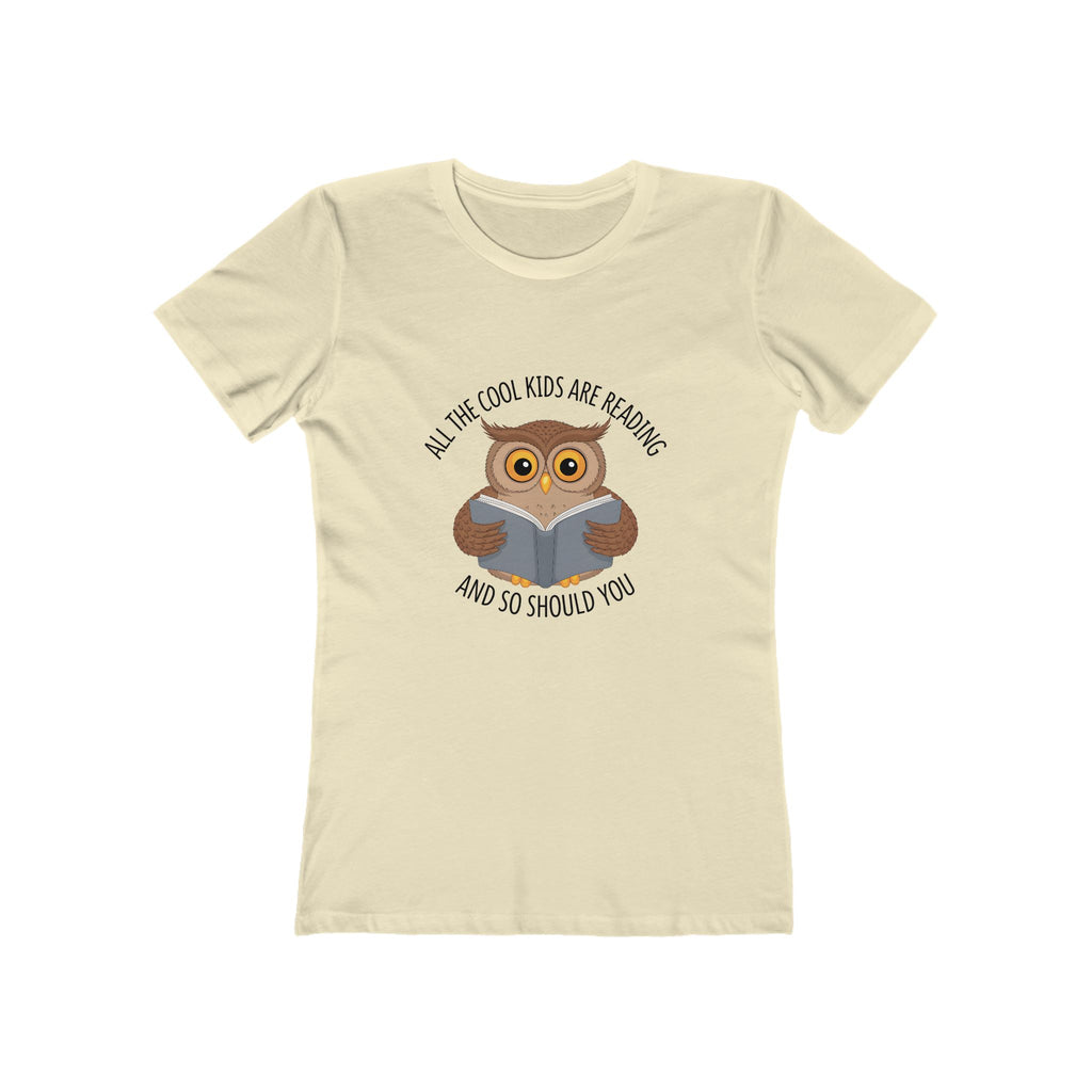 Cool Kids Reading Tee - Womens Slim Fit Bookish TShirt