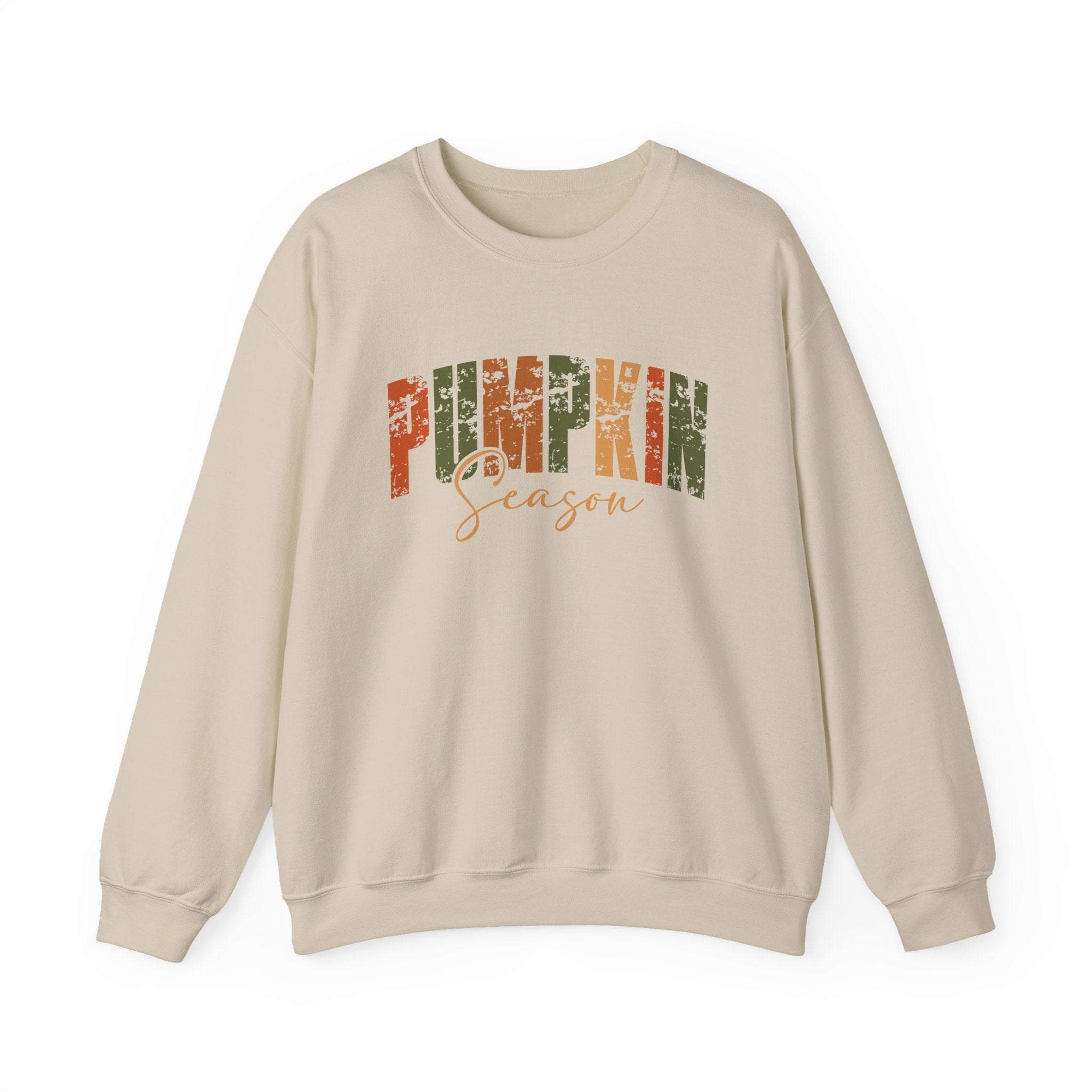 Pumpkin Season Crewneck Sweatshirt - Cozy Fall Fashion, Thanksgiving Gift, Autumn Apparel, Seasonal Style, Perfect for Halloween