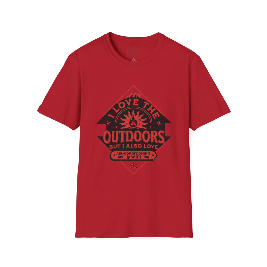 I Love The Outdoors & Wifi T-Shirt