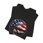 American Flag Baseball T-Shirt, Patriotic Paint Drip Baseball Tee, USA Baseball Shirt for Men and Women, 4th of July Baseball Gift