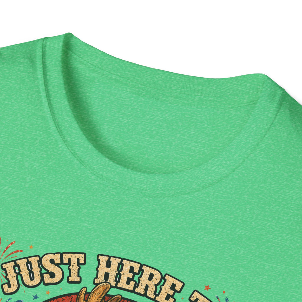 Moose Just Here to Bang Funny 4th of July Shirt