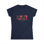 Santa’s Favorite Nurse T-Shirt – Christmas Nurse Shirt for Women – Cute Holiday Nursing Tee, RN Gift, Medical Staff Xmas Top
