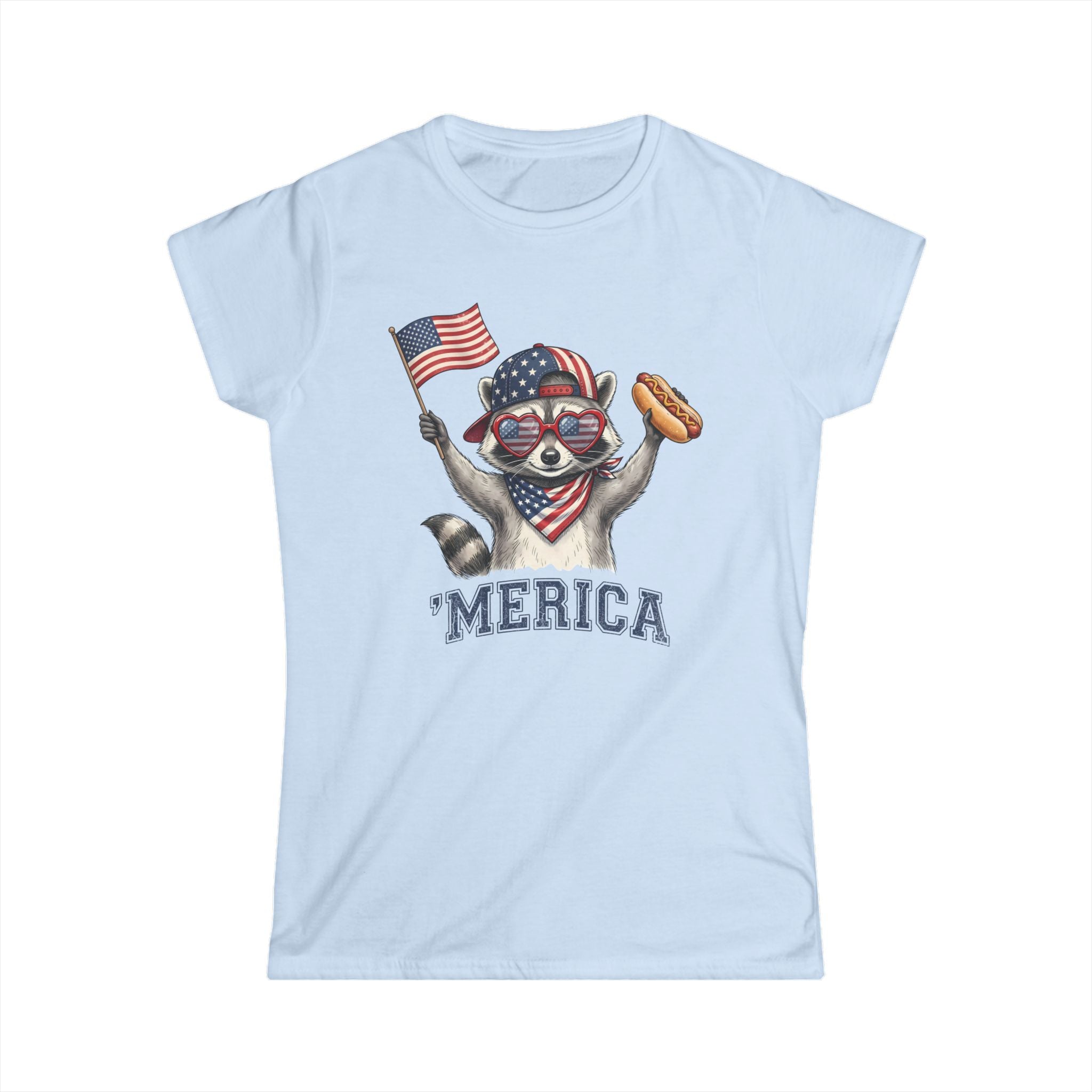 'Merica Raccoon Women’s Patriotic Tee