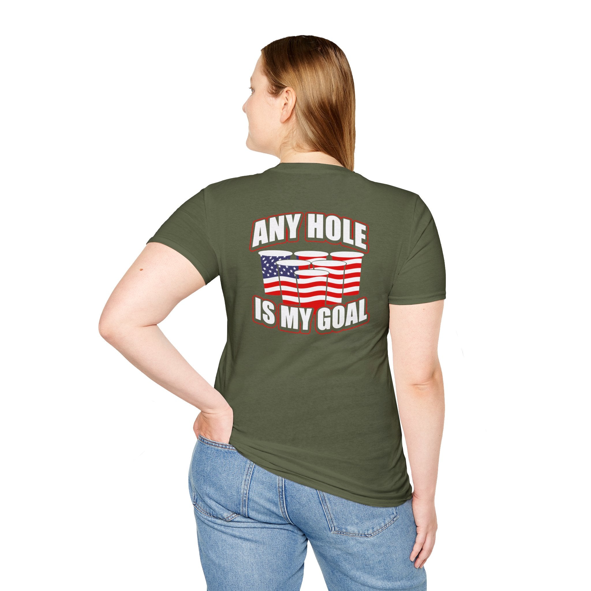 Any Hole Is My Goal Beer Pong - Front & Back Design