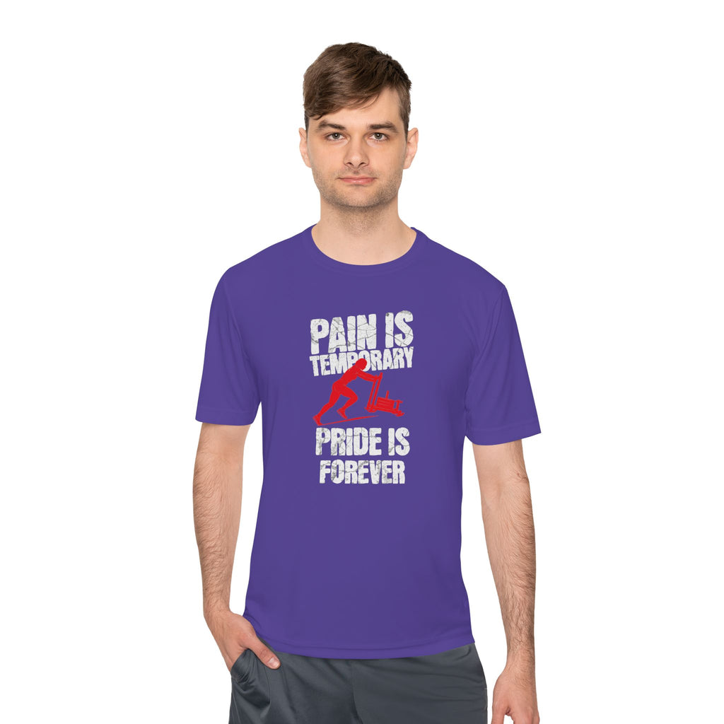 Female Sled Push Pain Is Temporary Pride Is Forever | Performance Tee
