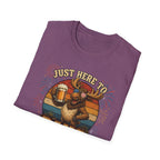 Moose Just Here to Bang Funny 4th of July Shirt