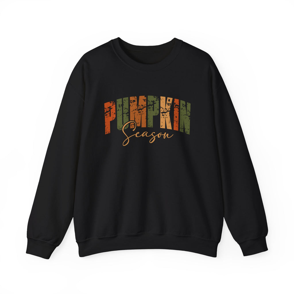 Pumpkin Season Crewneck Sweatshirt - Cozy Fall Fashion, Thanksgiving Gift, Autumn Apparel, Seasonal Style, Perfect for Halloween
