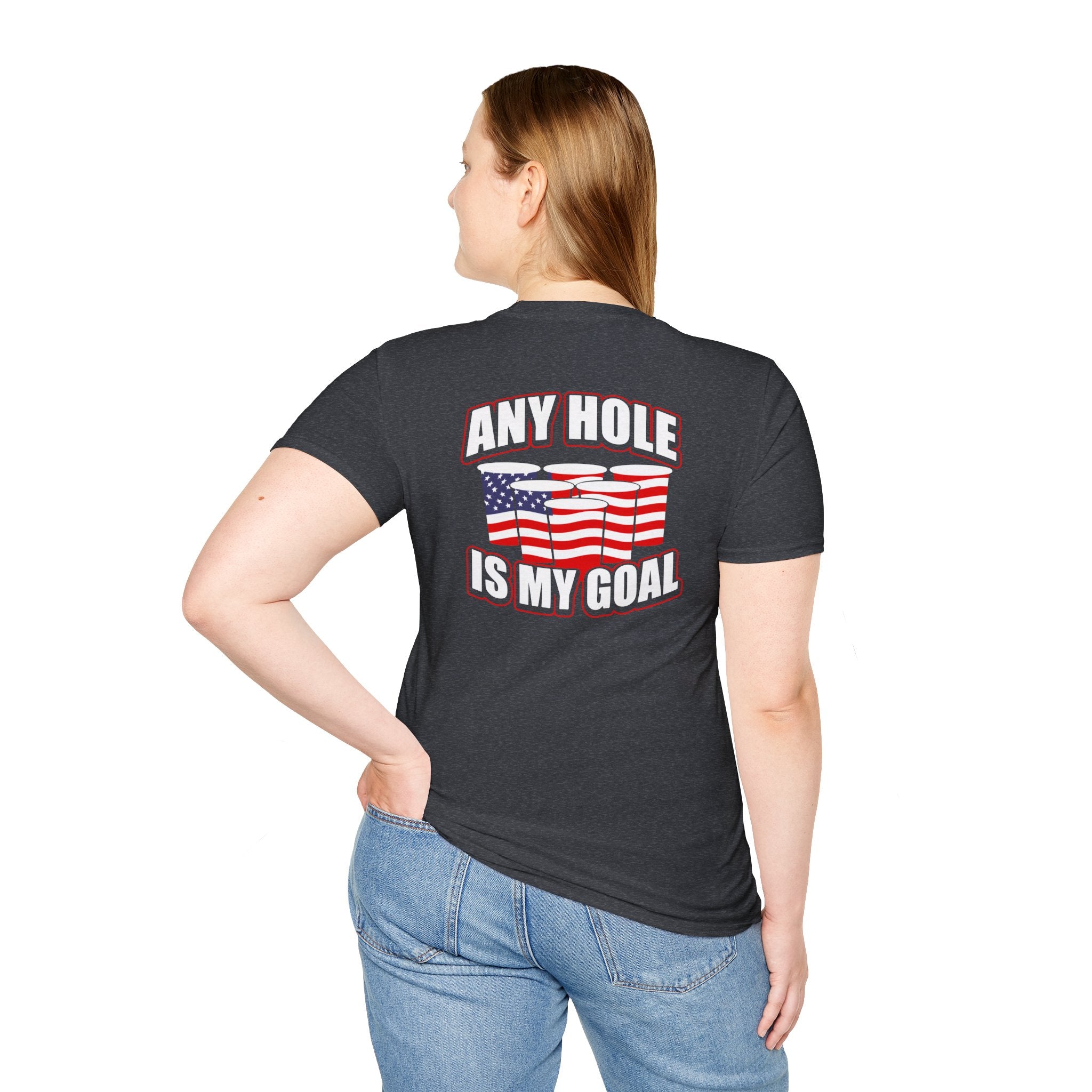 Any Hole Is My Goal Beer Pong - Front & Back Design