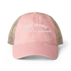 Cool Moms Don’t Trust The Government - Women's Washed Mesh-Back Cap