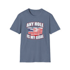 Any Hole Is My Goal Beer Pong American Flag