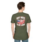 Any Hole Is My Goal Beer Pong T-Shirt | Front & Back