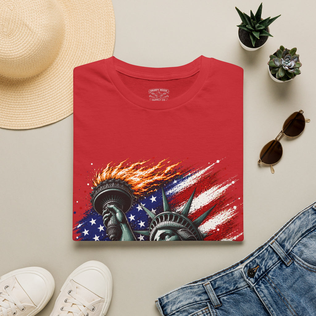 United We Stand Statue of Liberty T-Shirt | Patriotic American Tee
