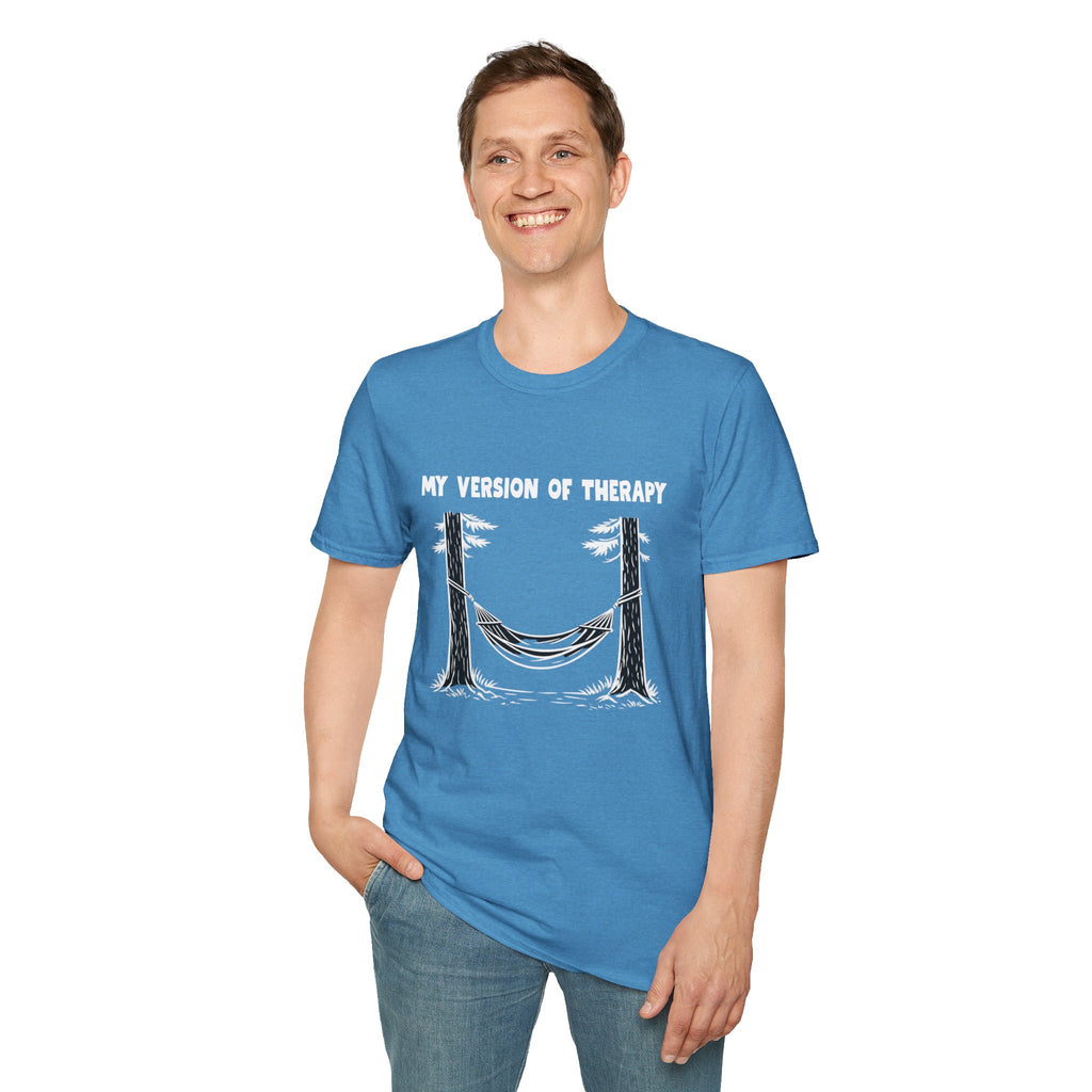 My Version of Therapy Hammock T-Shirt — Outdoor Camping Relaxation Tee
