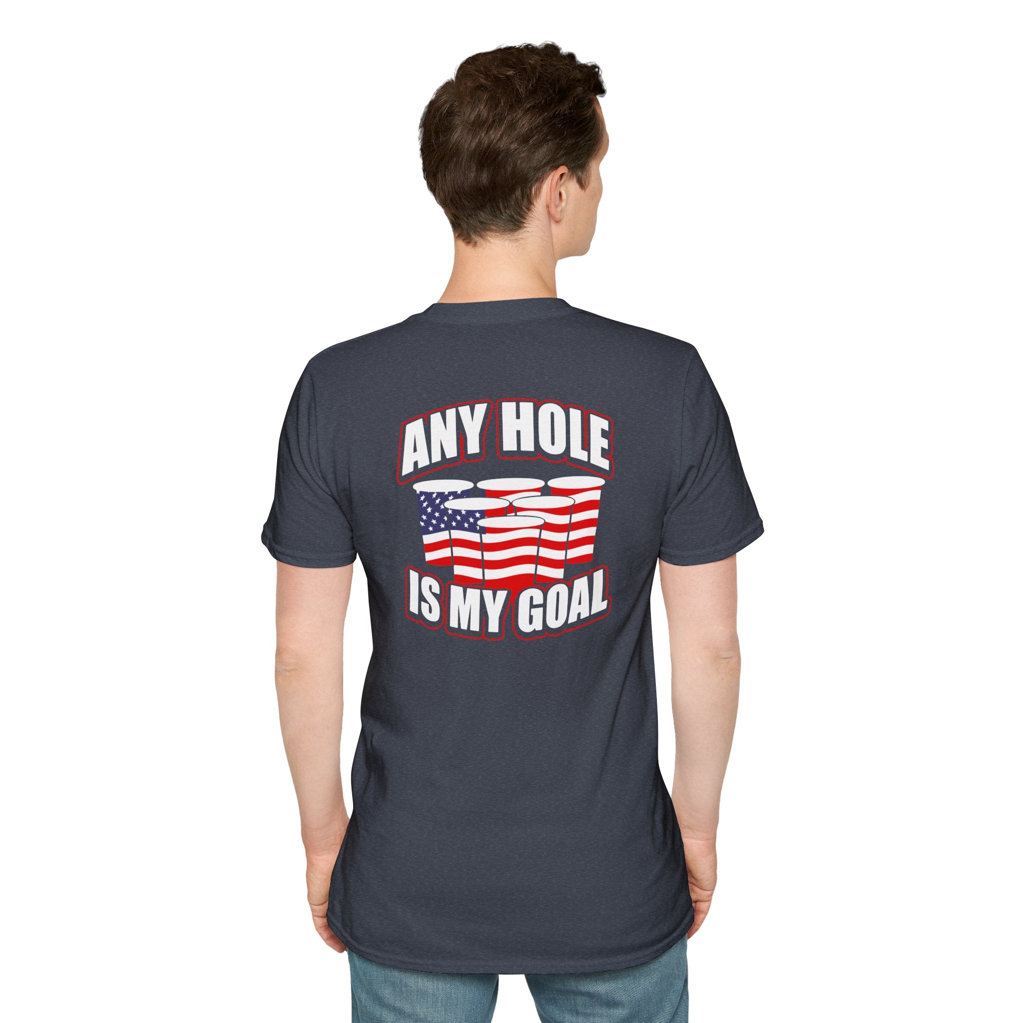 Any Hole Is My Goal Beer Pong - Front & Back Design