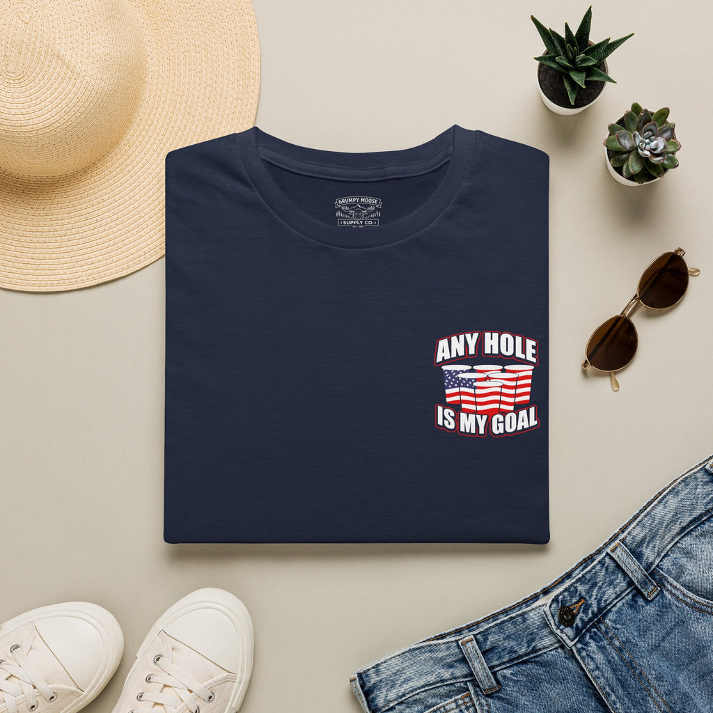 Any Hole Is My Goal Beer Pong - Front & Back Design