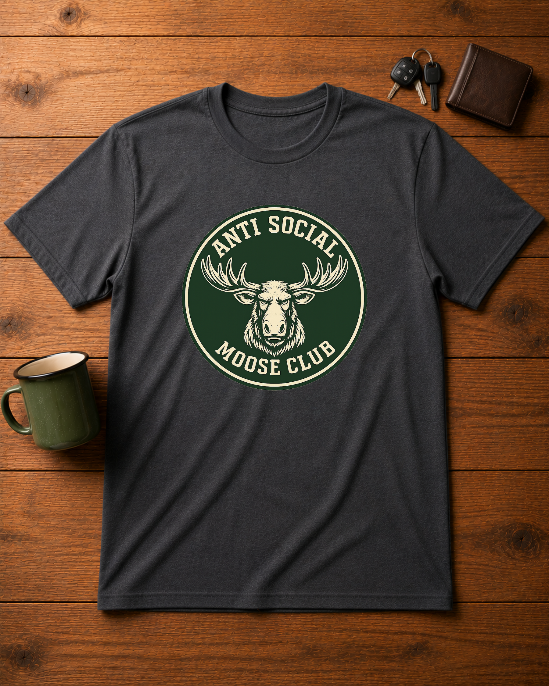 Anti Social Moose Club Logo T-Shirt