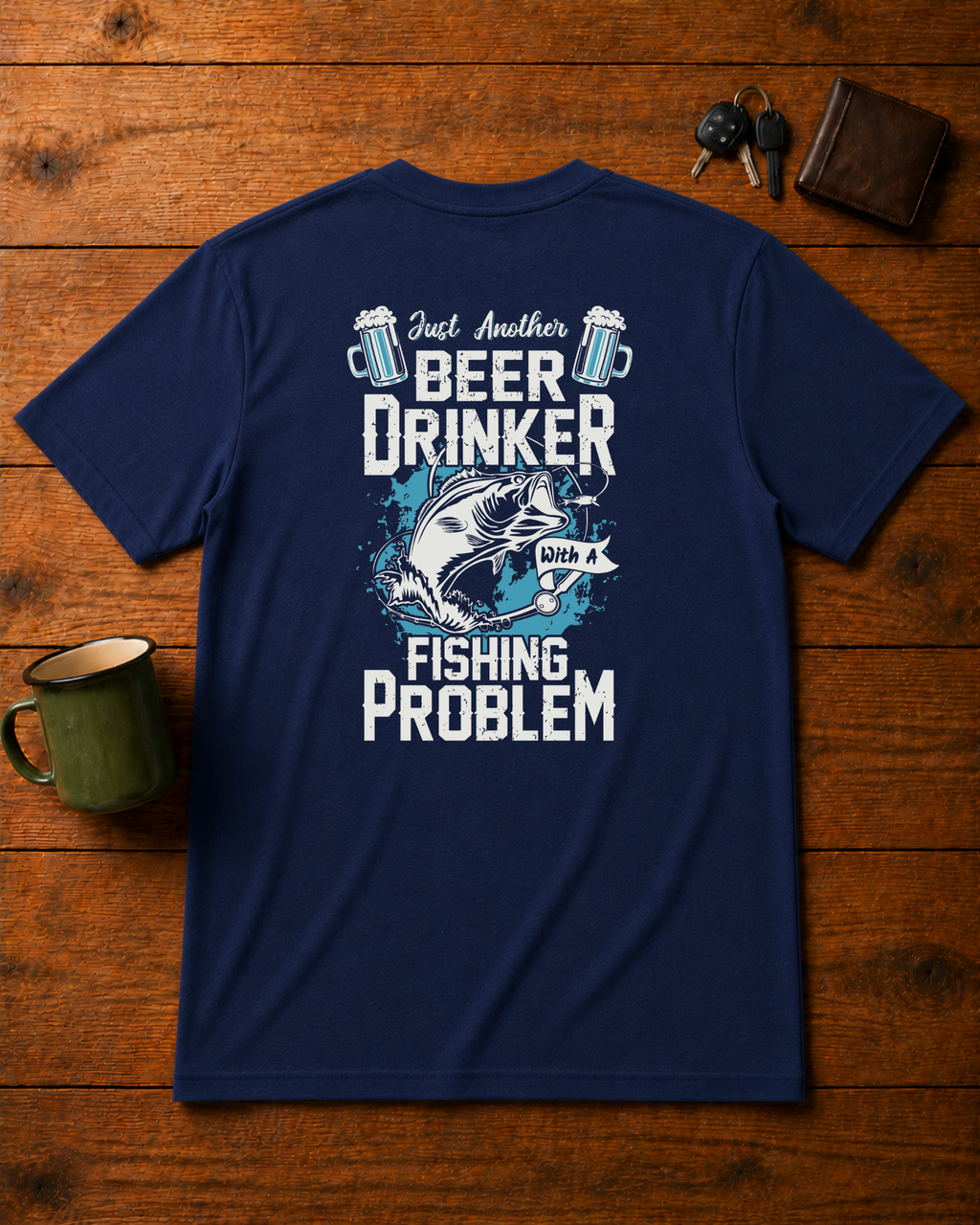 Beer Drinker with a Fishing Problem - Front and Back