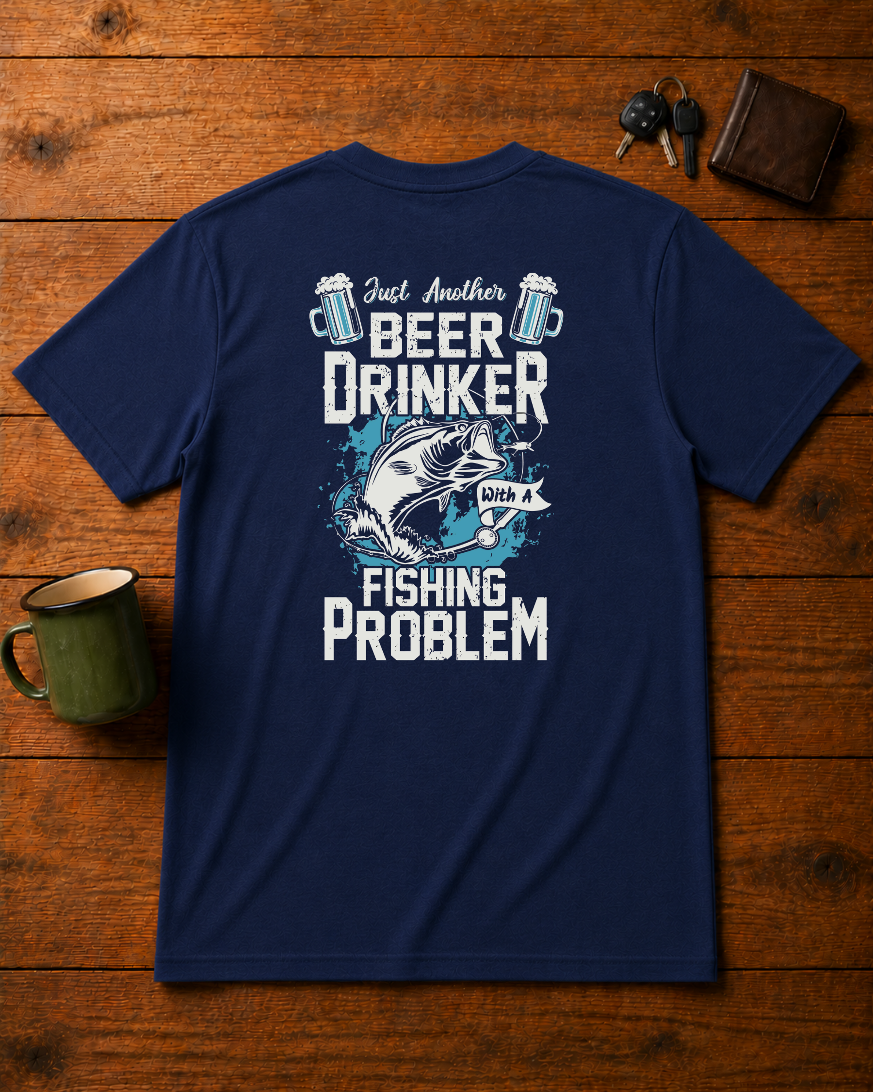 Beer Drinker with a Fishing Problem - Front and Back